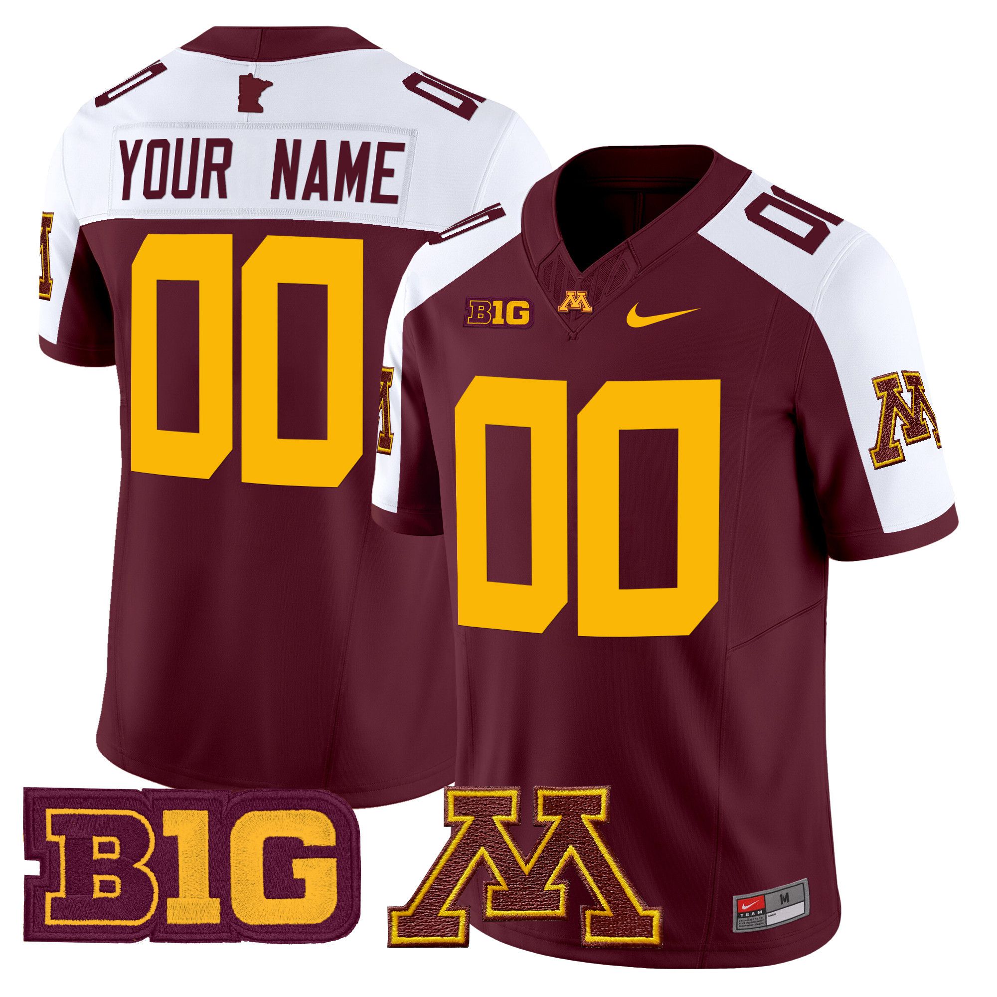 Men Minnesota Golden Gophers Red Nike 2024 Vapor Limited Custom NCAA Jersey